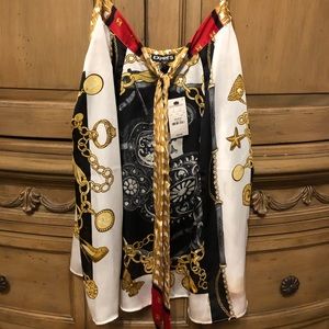 Printed satin camisole